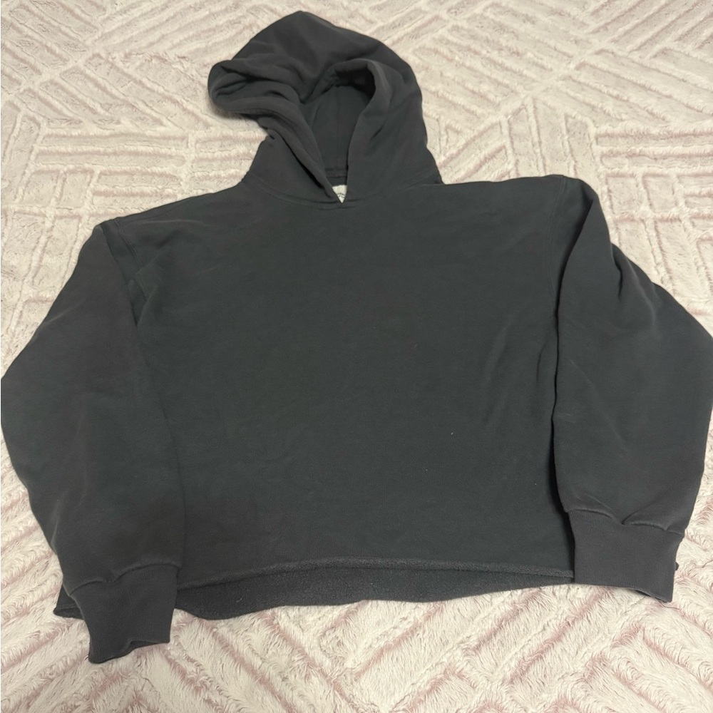 Abercrombie & Fitch Dark Grey cropped Hoodie